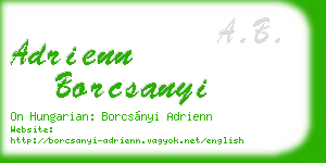 adrienn borcsanyi business card